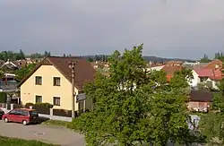 Okříšky seen from the west