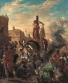 Eugène Delacroix —Clorinda Rescues Olindo und Sophronia