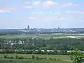 Eppley Airfield and downtown Omaha