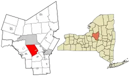 Location in Oneida County and the state of New York.
