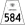 Highway 584 marker