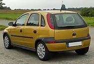 Opel Corsa five-door (2000–2003)