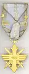 Golden Cross rank with two bars, reverse