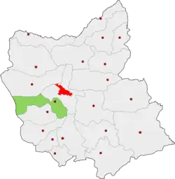 Location of Osku County in East Azerbaijan province