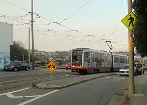 A train at San Jose and Mount Vernon, 2017
