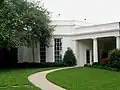 Exterior of the modern Oval Office, completed 1934