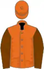 Orange, chocolate sleeves