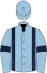 Light blue, dark blue braces and armlets