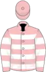 Pink and white hoops, pink cap