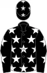 Black, white stars