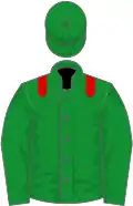 Emerald Green, red epaulets