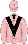 Pink, black chevron