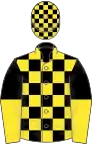 Black and yellow check, halved sleeves
