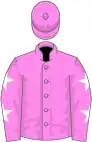 Pink, white stars on sleeves