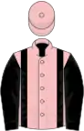 Pink, black braces and sleeves