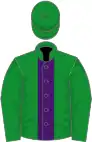Green, purple stripe
