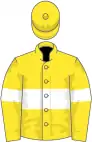 Yellow, white hoop and armlets