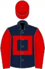 Dark Blue, Red hollow box, sleeves and cap