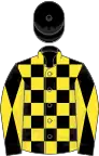 Black and yellow check, diabolo on sleeves