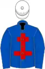 Royal Blue, Red Cross of Lorraine, White cap