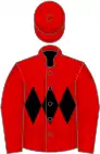 Red, black triple diamond