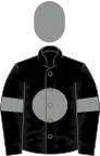 Black, grey disc, armlets and cap