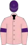 Pink, Purple armlets, Purple cap