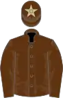 Brown, brown cap, beige star
