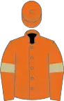 Orange, beige armlets