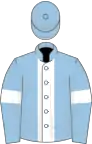 Light blue, white stripe and armlets
