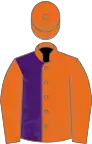 Orange and Purple (halved), Orange sleeves and cap