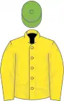 Yellow, light green cap