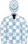 Light blue and white check, check cap