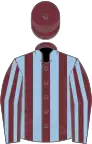 WINE, light blue stripes, wine cap
