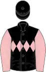 Black, pink triple diamond and sleeves