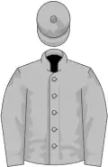 Silver, tassel on cap