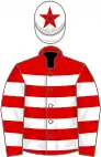 Red and white hoops, white cap, red star