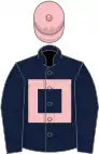 Dark blue, pink hollow box and cap