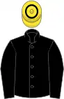 Black, yellow cap with black hoop