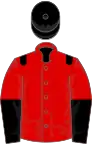 Red, black epaulettes, halved sleeves, black cap