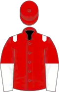 Red, white epaulets, halved sleeves