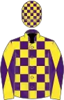 Purple and Yellow check, Yellow sleeves, Purple diabolo
