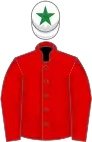 Red, white cap, green star