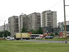 Andreja Saharova street in Pļavnieki