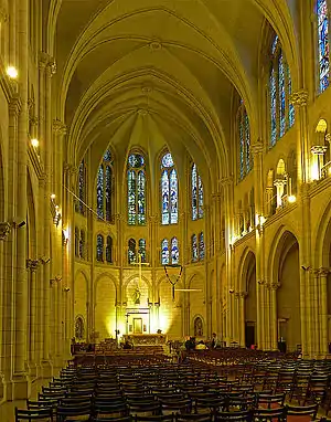 The nave and chancel.