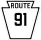 Pennsylvania Route 91 marker