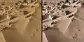 "Rocknest" sand – first X-ray analysis of Martian soil (Curiosity rover; October 30, 2012)