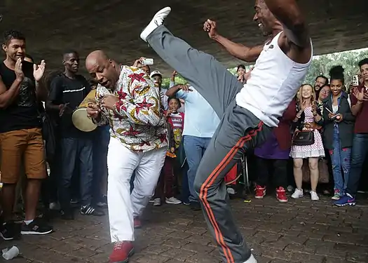 Capoeira at the Marcha da Consciência Negrain São Paulo, Brazil, 2009