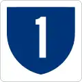 Highway 1 marker