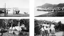 Image 10United States' rescue effort at St. Vincent, 1902, following an eruption of the volcano at La Soufrière. (from History of the Caribbean)